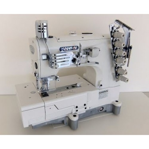 Плоскошовная промышленная швейная машина с плоской платформой Kansai Special NW-8803GMG/DR со встроенным электронным двигателем (голова)